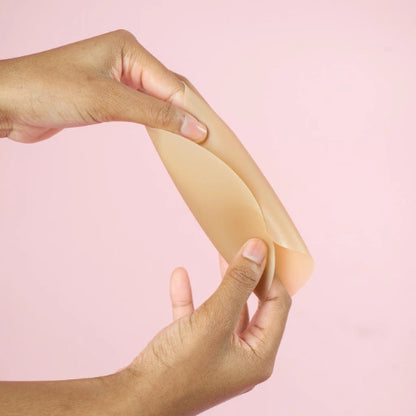 Pezoneras de Silicona con Adhesivo (menos en el pezón), Lavables y Reusables